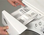 Clean out the fabric softener dispenser.